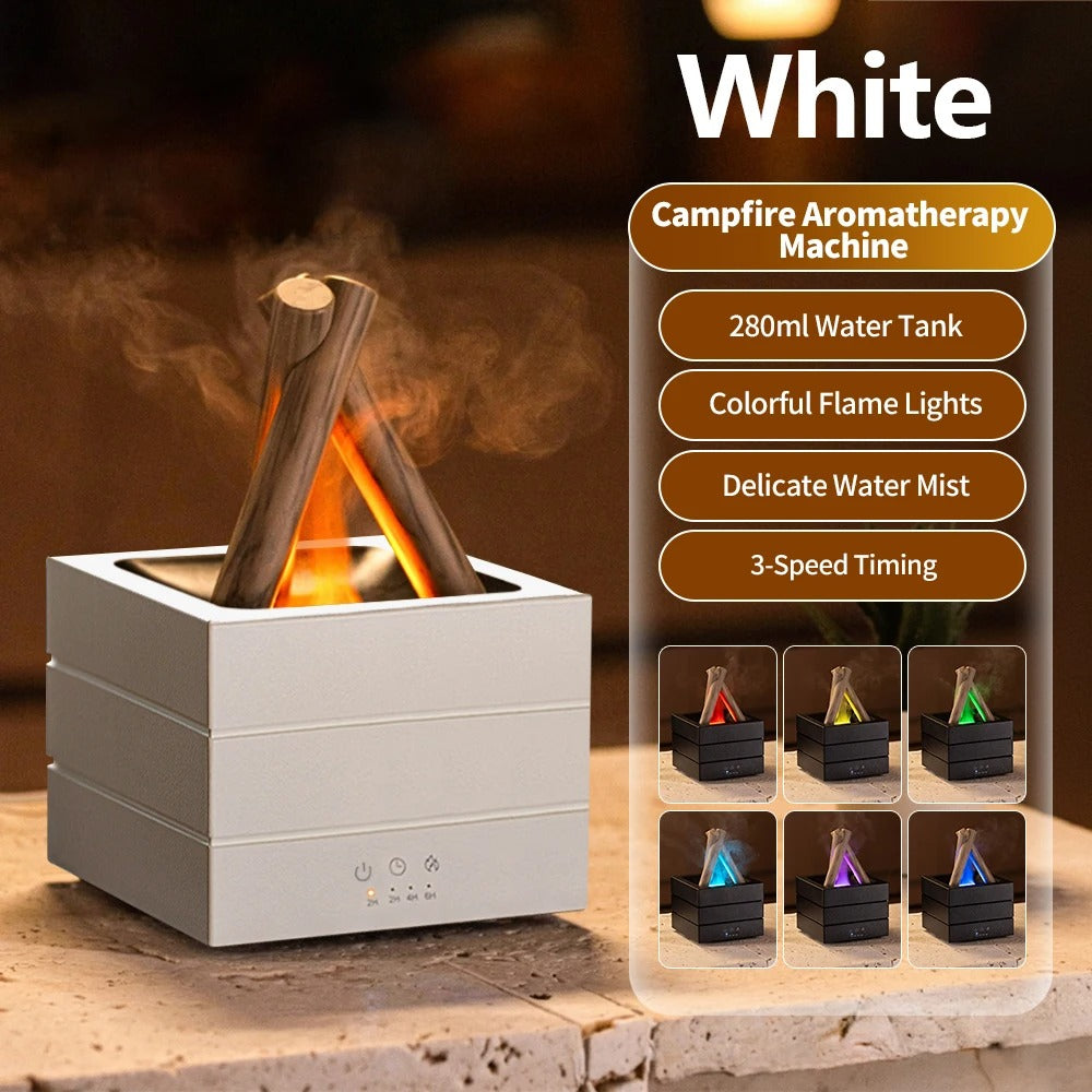 Colorful Flame Atmosphere Diffuser & Light