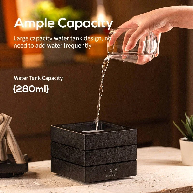 Colorful Flame Atmosphere Diffuser & Light