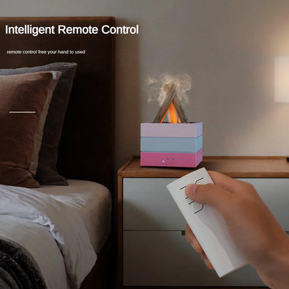 Colorful Flame Atmosphere Diffuser & Light