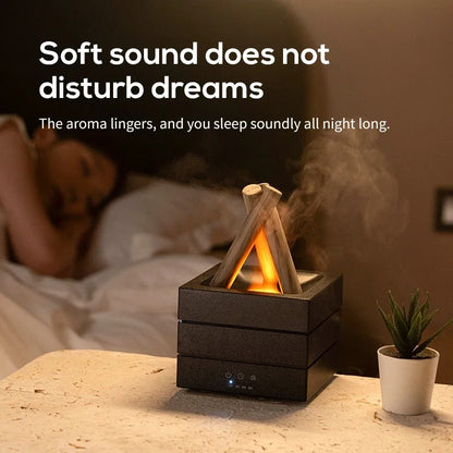 Colorful Flame Atmosphere Diffuser & Light